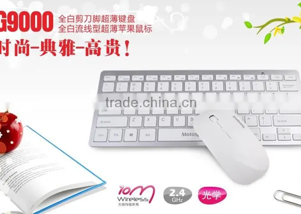 Hot Sales White or Black 2.4Ghz Wireless Keyboard Mouse photo-3