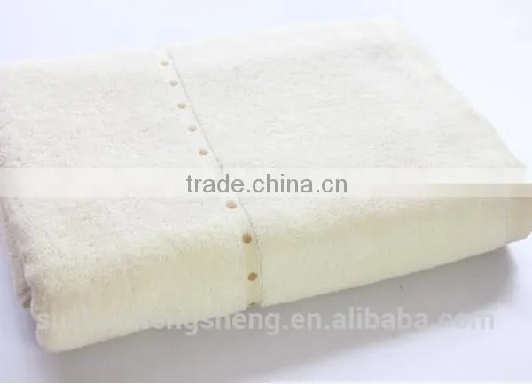 100% Cotton Terry Placement Print Luxury Bath Towel photo-2