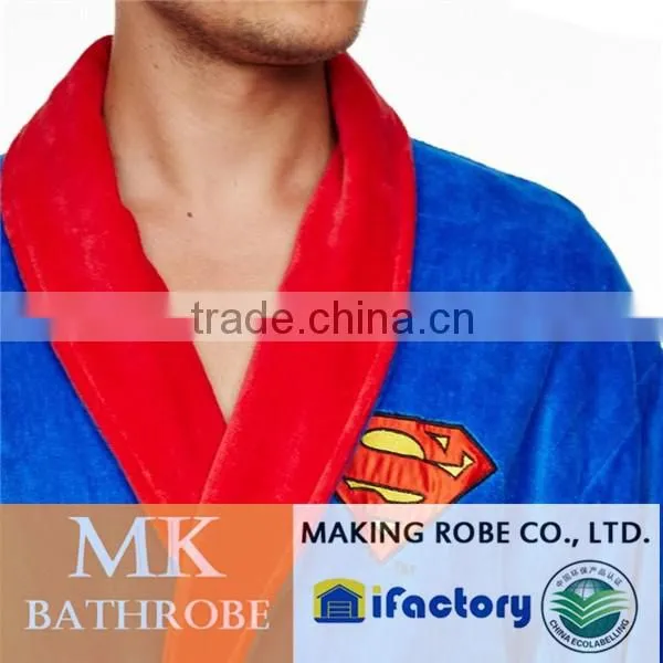 Superman-DC Comics Fluffy Blue Bathrobe photo-3