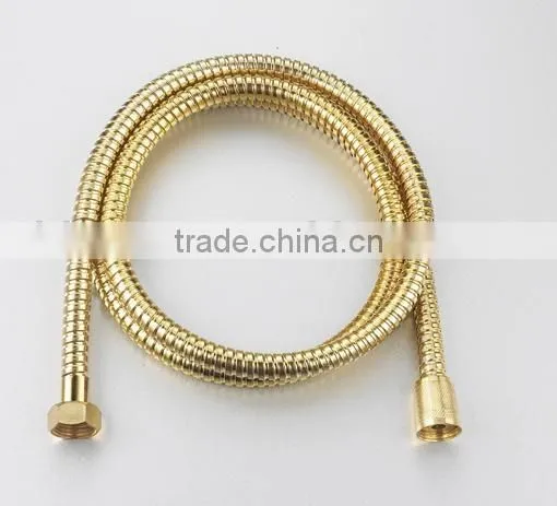 Flexible Brass/SS Gold-Plated Shower Hose-Spray/Double-Lock HY-F09