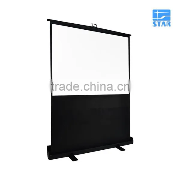 60" 4:3 Easy Carry Assembling Portable Floor Up Projection Screen - Pull Up Floor Projector Screen for Flow of Cinema Theater photo-2