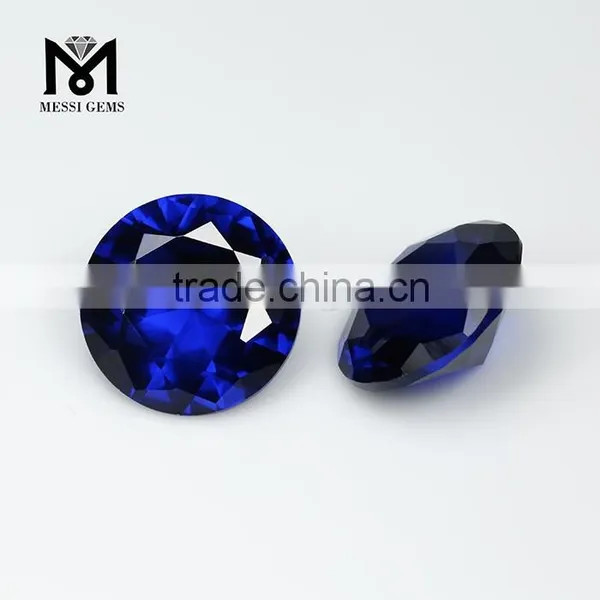 Synthetic Top Quality Round Diamond Cut Artificial Spinel Gemstone photo-2