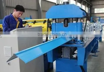 Copper Metal Roof Cap Flashing Roll Forming Machine/ Roof Tile Ridge Cap Flashing Making Machine photo-5