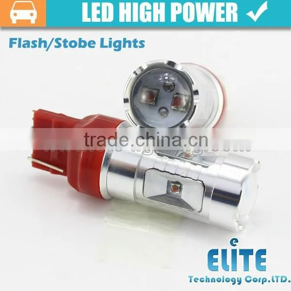 Newest!!! 30W High Power 1157 3157 7443 Baz15d P21 T20 Led Strobe Light Bulb photo-6