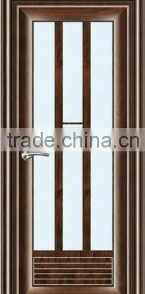 Modern Aluminum Door for Bathroom Frosted Glass Interior Doors photo-3