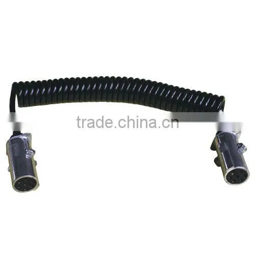 15 Pin Trailer Spiral Coil For Caravan Towing Towbar photo-5