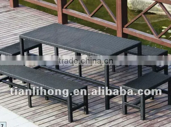 Patio Well Design Rattan/wicker Dining Sets Furniture