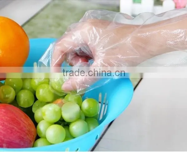 2015alibaba China Reusable Wholesale Cheap Clear Plastic Customized Disposable Cooking Gloves photo-5