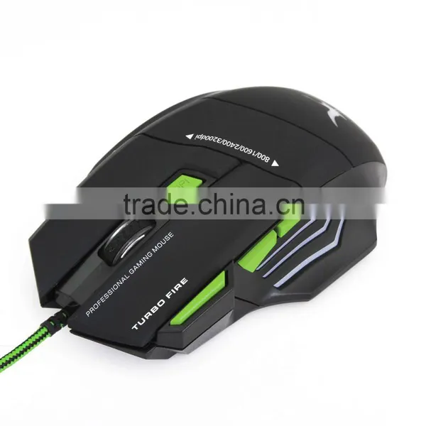 New 2017 Led Light DPI 3200 7D Gaming Top pc Mouse photo-3