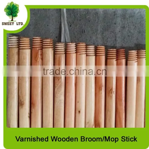 Italian Screw Varnished Wood Broom Stick With Factory Price photo-5