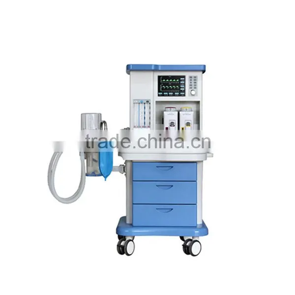 CE & FDA Approved Medical Clinic Multifunctional Trolley Anesthesia Machine With Two Vaporizers photo-2