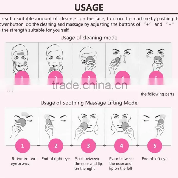 Deep Cleansing Rebirth Vibration Facial Cleasing Brush And Message Face Skin photo-3