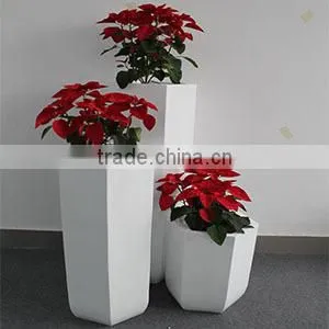 High Quality Office Use Fashion Style Fiberglass Plants Container and Flowers Pots Bonsai Pots photo-5