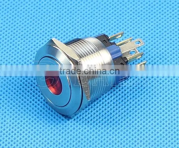 Daier Export 22mm Illuminated Pushbutton Switch, Anti Vandal Push Button Switch, Stainless Steel Pushbutton Switch Waterproof photo-5