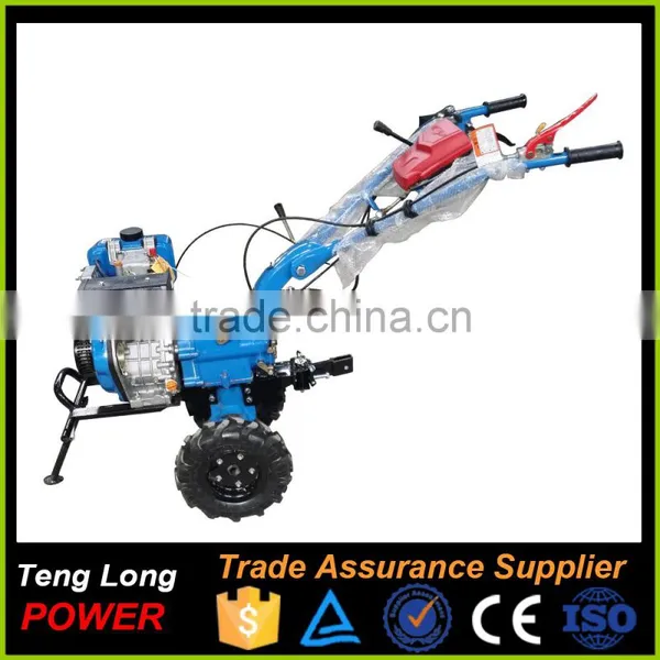 Gear Transmission Diesel Fuel Power Engine Rotary Tiller Cultivators With Plough For Sale photo-2