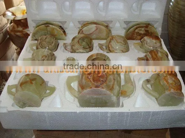 Buy Cheap NATURAL COLOR ONYX TEA SETS HANDICRAFTS photo-4