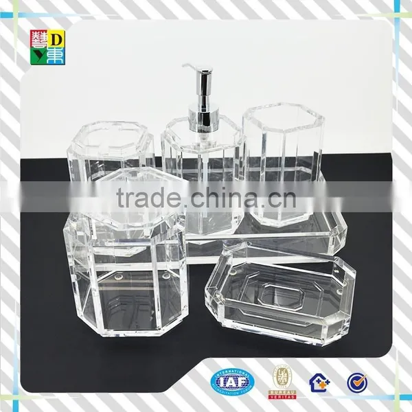 High Transperant Acrylic Bathroom Set Lucite Acrylic Soap Dish PMMA Acrylic Hotel Supplies Acrylic Tumbler photo-2