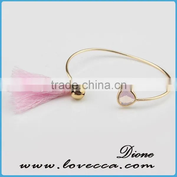 2017 Gold Plated Fashion Stone Bangle Bracelet photo-2