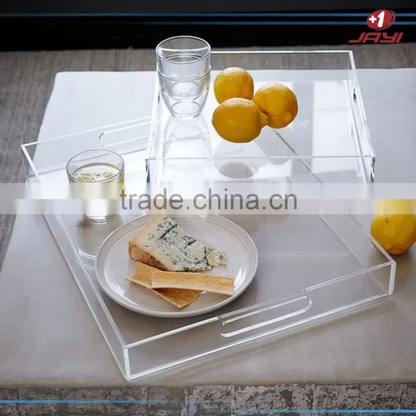 Engraved Clear Acrylic Serving Tray,Transparent Lucite Serving Tray,Perspex Serving Tray photo-2