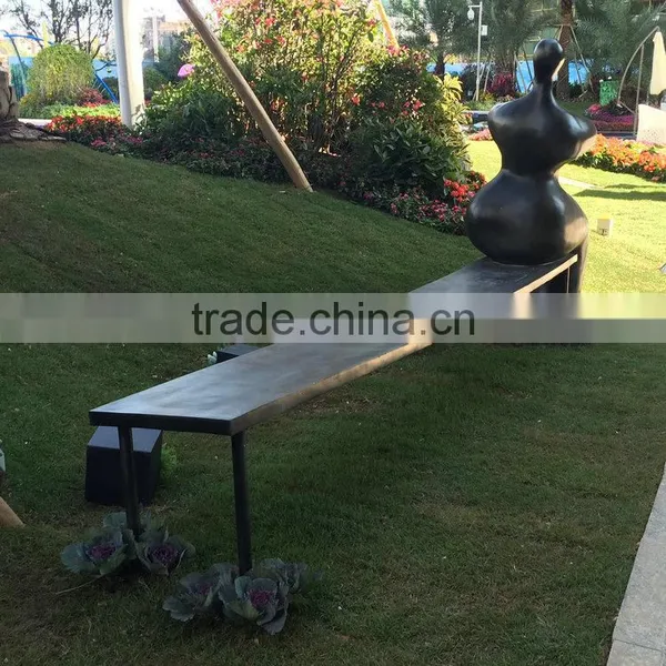 Fiberglass Man Character on Bench photo-6