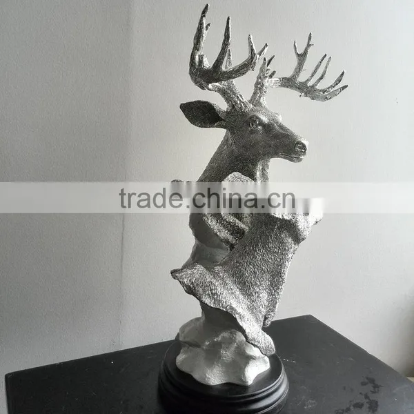 Polyresin Reindeer Head Sculpture photo-3
