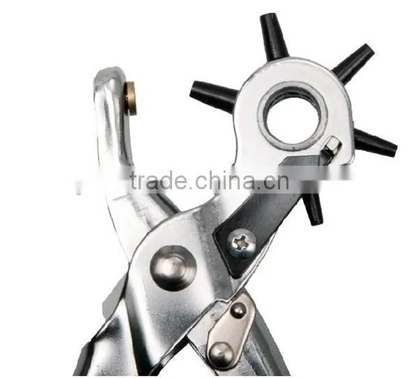6 Sized Heavy Duty Leather Hole Punch Hand Pliers Belt Holes Punches 8" Punch Plier Duty Punching Plier photo-2