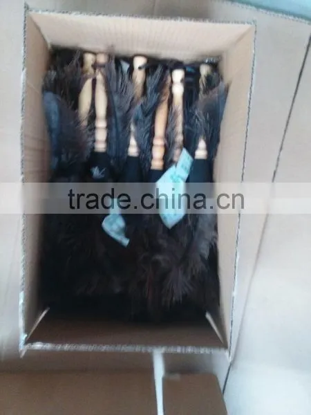 Short Wood Handle Natural OSTRICH Feather DUSTER photo-6