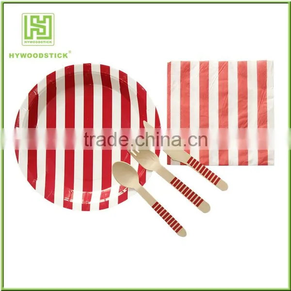 Wood Family Dinnerware Tableware Cutlery Dinner Set photo-4