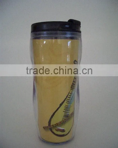 Double-walled Plastic Coffee Tubmler