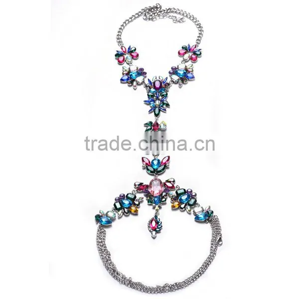 Full Luxury Crystal Gems Fashion Body Chain Jewelry for Women photo-6