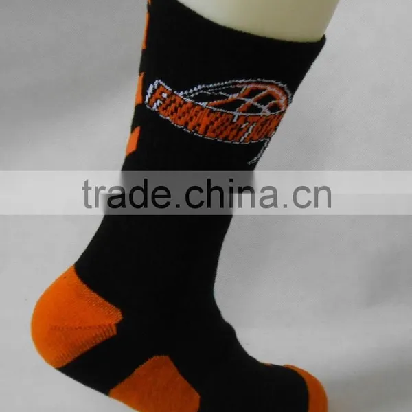 Custom OEM Whole Sale Black Elite Basketball Socks photo-2