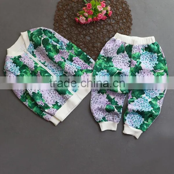 Zm50394b Kids Printed Suit Design Long Pants Children Fashion Clothes photo-5