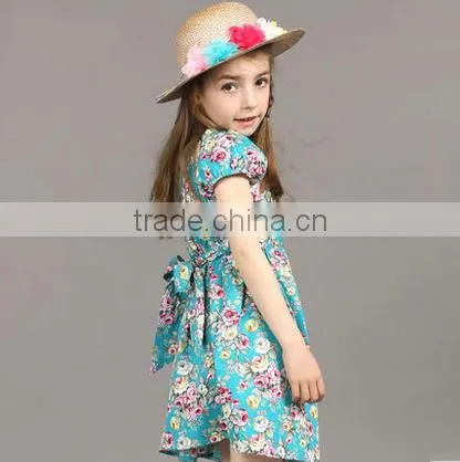 Girls Summer Dress 2018 New Design Floral Lovely Dress photo-2