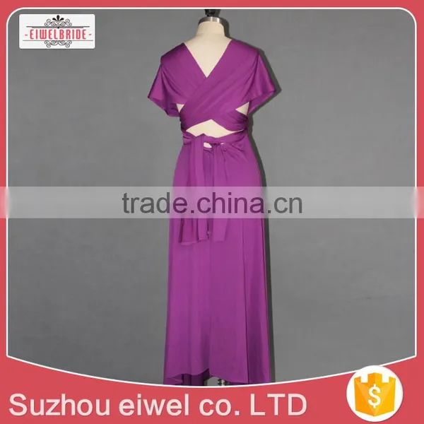 Chiffon Asymmetrical Neck Evening Dress Elegant photo-4
