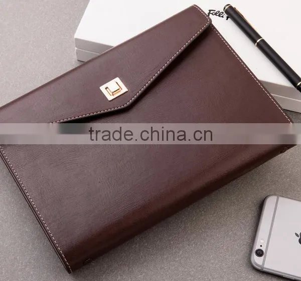 25K PU Leather Planner 3-fold Cover Custom Loose Leaf Binding Organizer Agenda Embossed/gold Foil in Logo photo-3