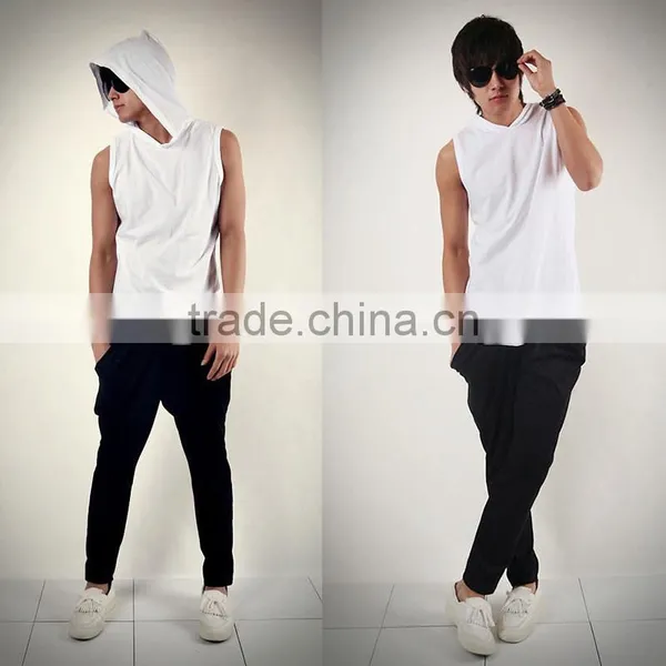 Polyester & Cotton Men Athletic Tank, Different Size for Choice, Solid, More Colors for Choice, Sold By PC photo-4