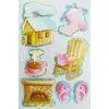 Scrapbooks 2mm Thin Custom Holographic Stickers / Die Cut Season Stickers