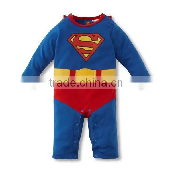 2016 Cartoon Superman Cotton Baby Boy Romper photo-2