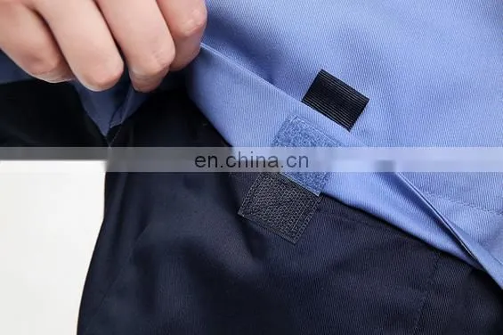 Top Sales Dry Wicking Heat Transfer Navy Blue Cotton Coverall For Factory photo-4