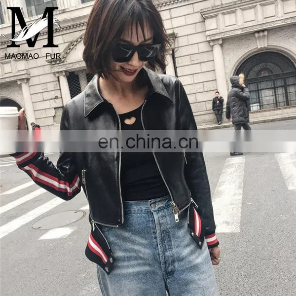 Hot Selling Real Sheep Skin Hood Coat Original Leather Jacket photo-2
