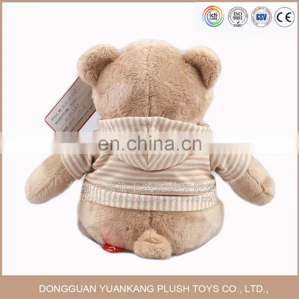 High Quality Stuffed Teddy Bear Soft Toys With Custom Logo Clothes/plush Teddy Bear in Hoodie photo-3
