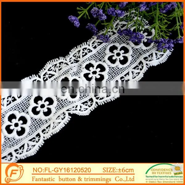 Flower Trimming Laces And White Fabric Lace Chiffon Wholesale Rose Lace photo-3