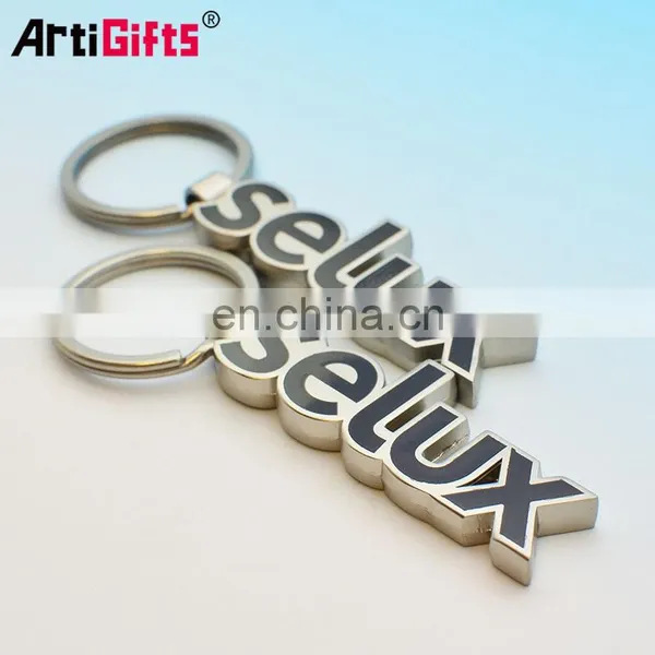 No Minimum Customize Handmade Sublimation Metal Alphabet Letters Keychain photo-4