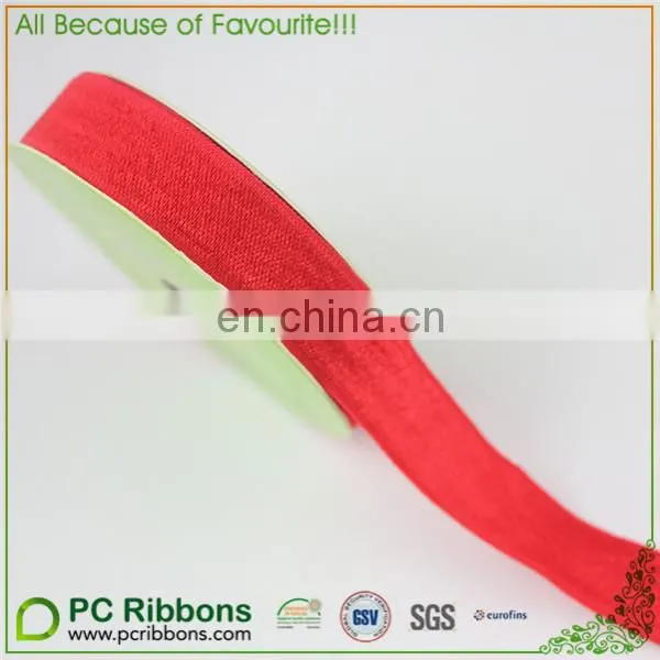 5/8" Red Satin Elastic Tape photo-2