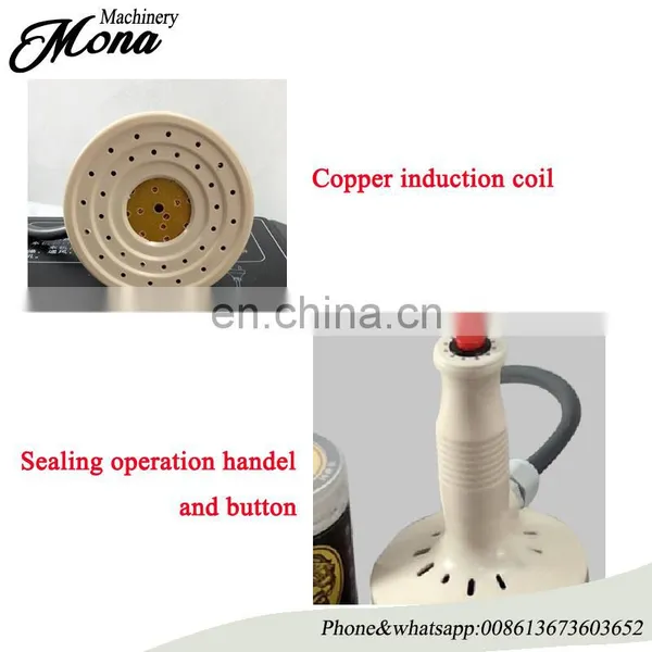 Hot Selling Bottle Aluminum Foil Glass Jar/plastic Bottle Cap Sealing Machine photo-4