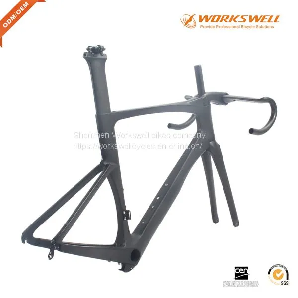 High Quality Aero Design 700C Carbon Road Bike Frame for Sale photo-3