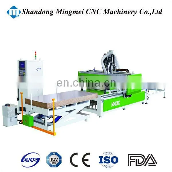Canada Circular Atc Cnc Router High Quality Full Automatic Furniture Production Line With Drill Cutting Center 1224 photo-2