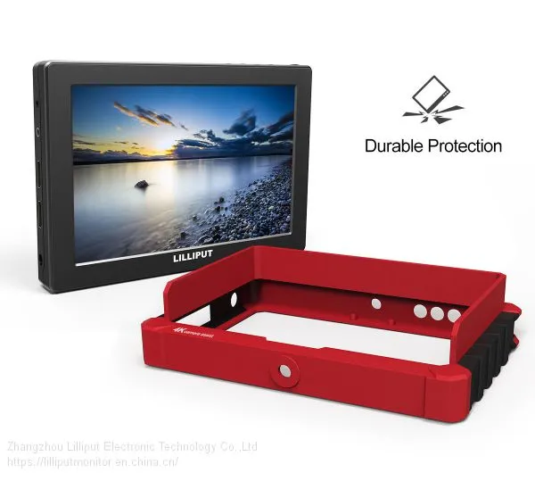 Lilliput Best 7 Inch IPS 4K HDMI On-camera Video Monitor With Red Rubber Case photo-3