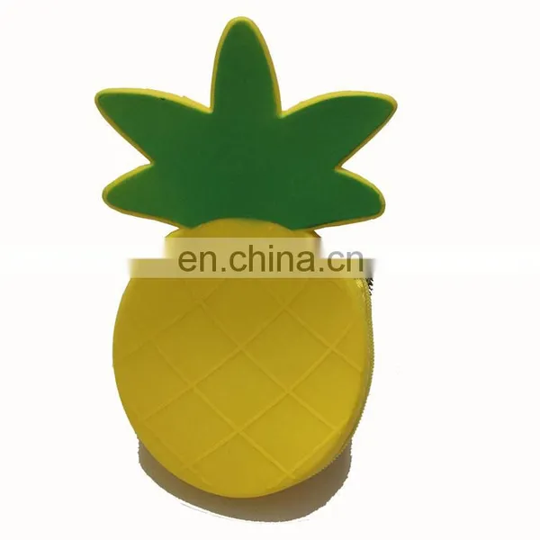 Kawaii Pineapple Shape Car Key Holder Wallet Promotion Candy Jelly Silicone Change Coin Purse photo-7