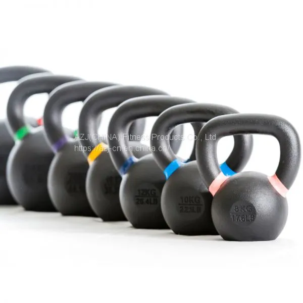 Gym Fitness Equipment Competition Training Cast Iron Powder Coated Kettlebell photo-3